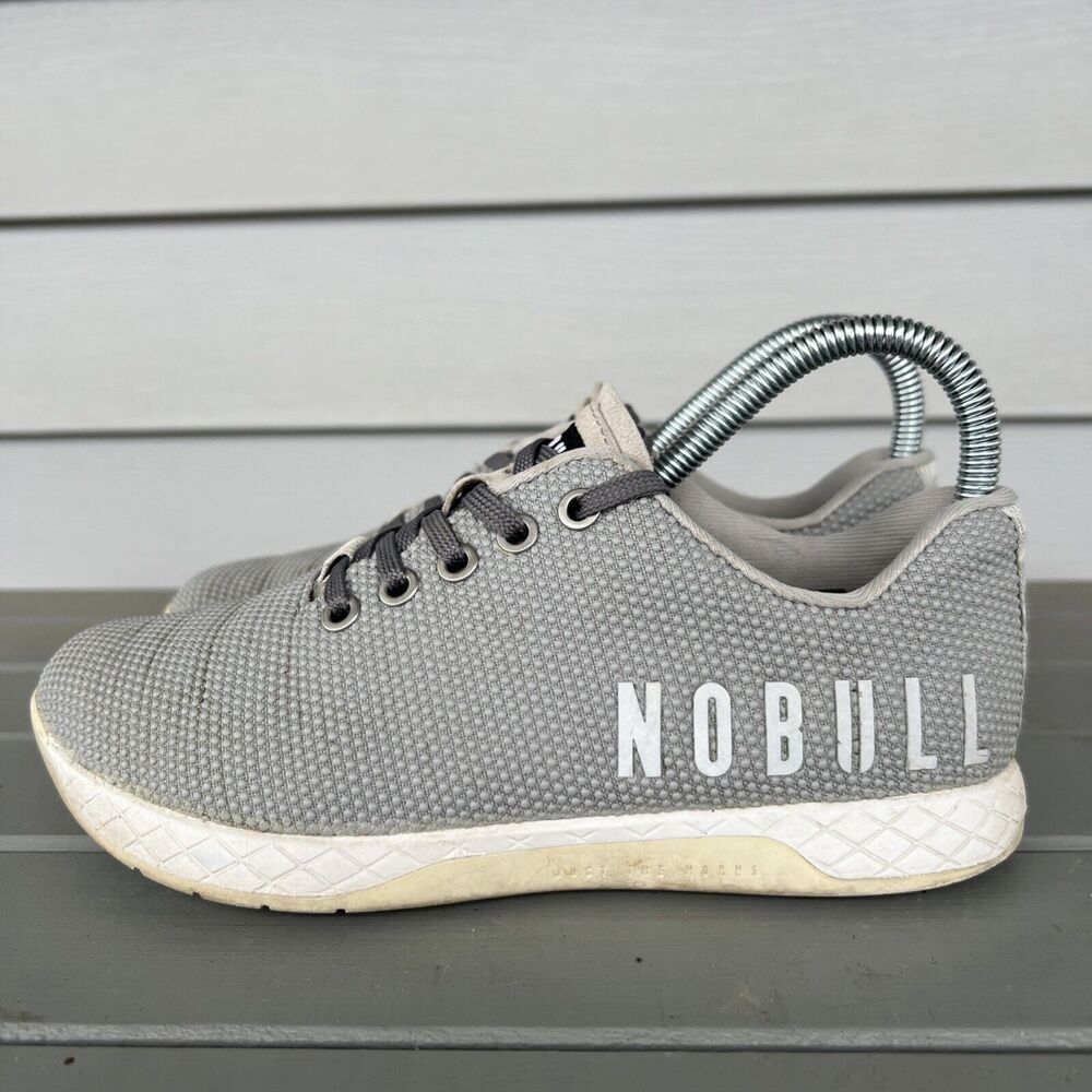 Nobull Outwork Women’s Size 6 Grey White Athletic Crossfit Sneakers Shoes